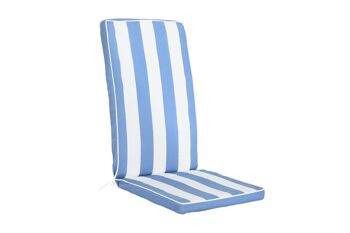COUSSIN DE CHAISE POLYESTER 42X4X115 750 GR, RAYURES TX201418 1