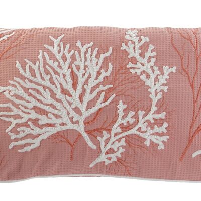 POLYESTER CUSHION 60X10X35 450 GR, CORAL EMBROIDERY TX210827