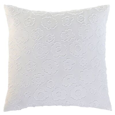 POLYESTER CUSHION 60X60X60 700 GR. WHITE EMBROIDERY TX210267