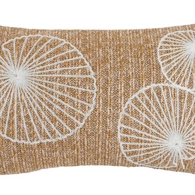 POLYESTER CUSHION 50X15X30 380 GR. NATURAL EMBROIDERY TX210217