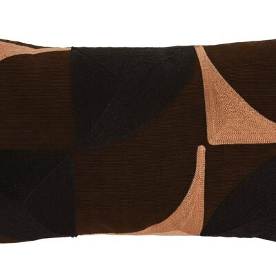 POLYESTER CUSHION 50X30 380 GR. BROWN EMBROIDERY TX213465