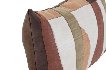 COUSSIN POLYESTER 50X30 380 GR. PATCHWORK MULTICOLORE TX213471 2