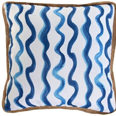 COUSSIN POLYESTER 45X45 420 GR. BLEU IMPERMÉABLE TX213549