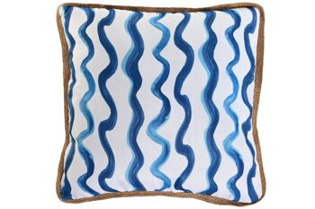 COUSSIN POLYESTER 45X45 420 GR. BLEU IMPERMÉABLE TX213549 1