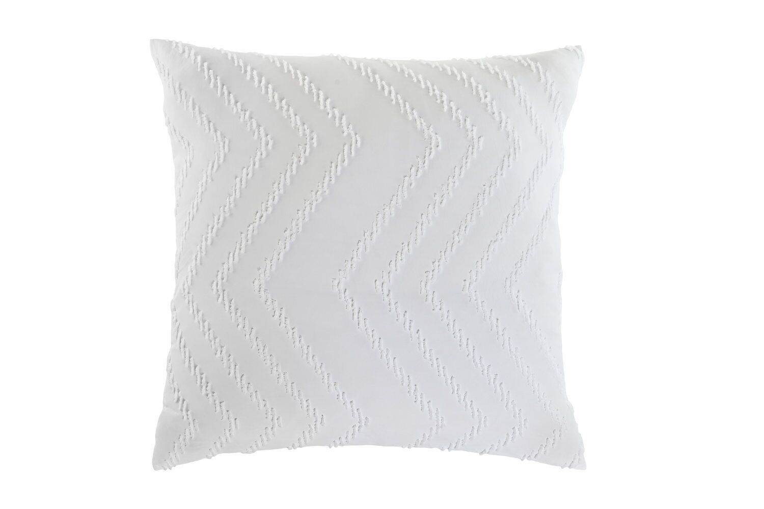 POLYESTER CUSHION 45X45X45 420 GR. WHITE EMBROIDERY TX210251