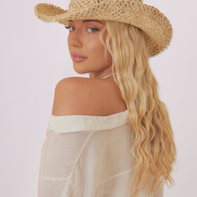 Seagrass Straw Cowboy Hat in Natural