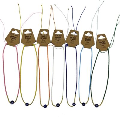 Lot 35 colorful Eye of St. Lucia necklaces