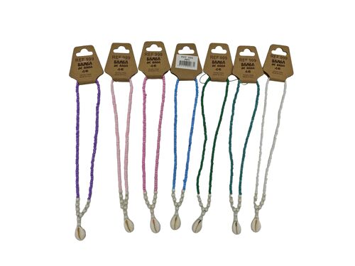 Lot 35 colliers avec pendentifs coquillage