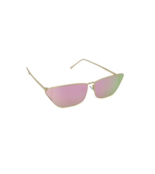 Mirrored Cat-Eye Sunglasses in Multicoloured