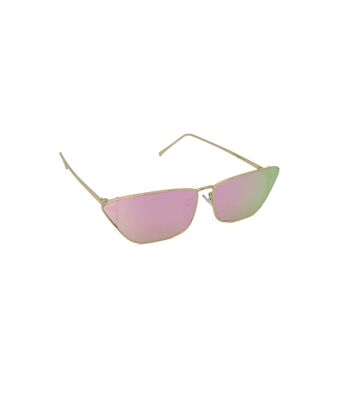 Lunettes de soleil œil-de-chat effet miroir multicolores 1