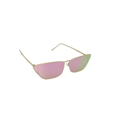 Mirrored Cat-Eye Sunglasses in Multicoloured