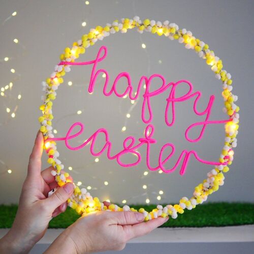 Happy Easter Hoop Light