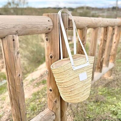 Cabas pour nacelle Provenza en palmier blanc