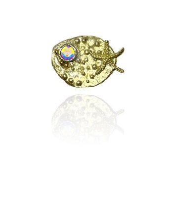 Bague DUBROVNIK GLOW Pez y Estrella de Mar avec cristal - ajustable 1