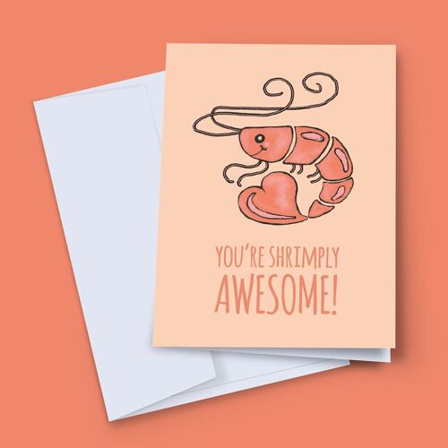Shrimply Awesome Card