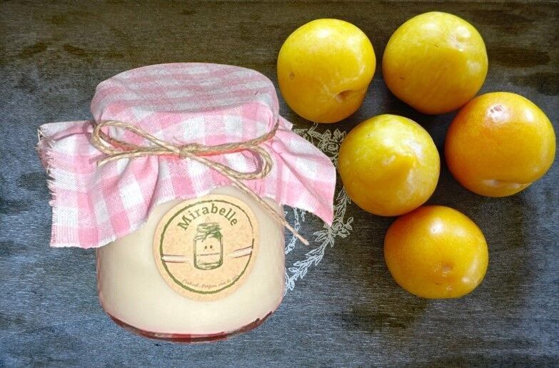MIRABELLE KERZE 150G PICKNICK