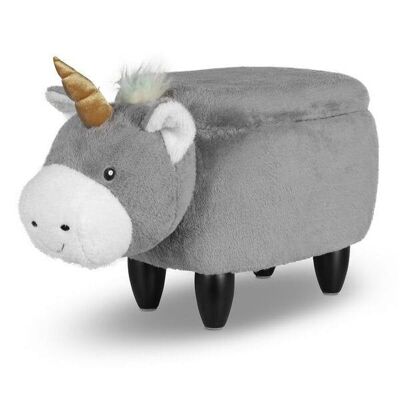 Zoosy stool unicorn "Enea", with compartment