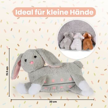 Mamanimals ensemble de peluches maman lapin et bébés 5