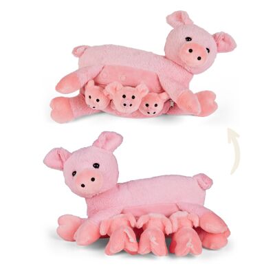 Mamanimals set de peluche Mama Pig y bebes