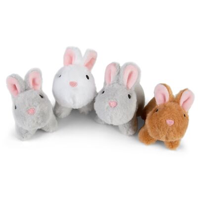 Mamanimals peluche conejitos bebé, 4 piezas