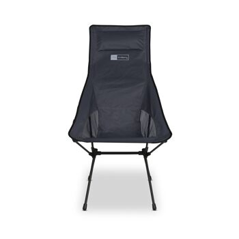chaise de camping trekony, haute, aluminium 1