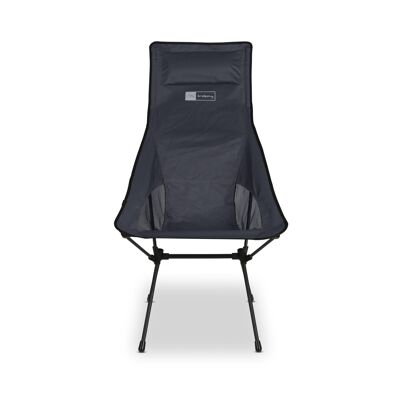chaise de camping trekony, haute, aluminium