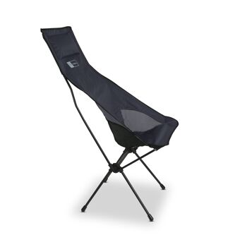 chaise de camping trekony, haute, aluminium 2