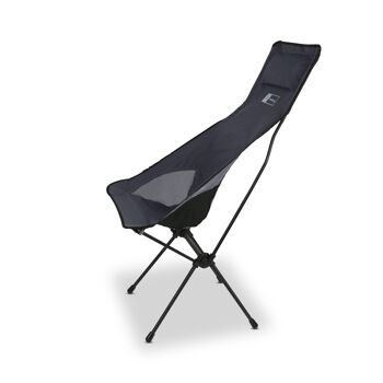 chaise de camping trekony, haute, aluminium 4