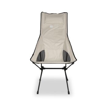 chaise de camping trekony, haute, aluminium 5