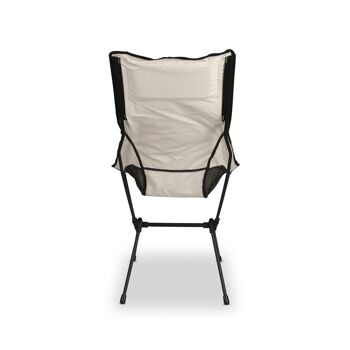 chaise de camping trekony, haute, aluminium 7