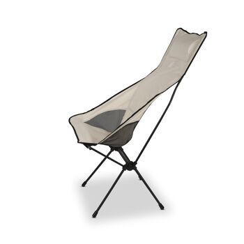 chaise de camping trekony, haute, aluminium 8