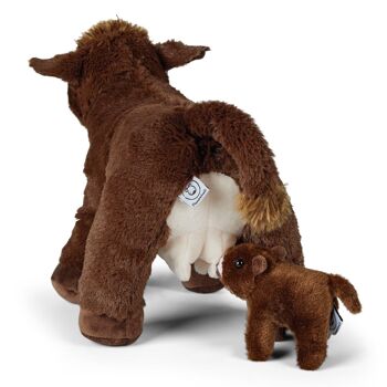 Mamanimals ensemble de peluches maman vache et bébé 4