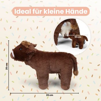 Mamanimals ensemble de peluches maman vache et bébé 5