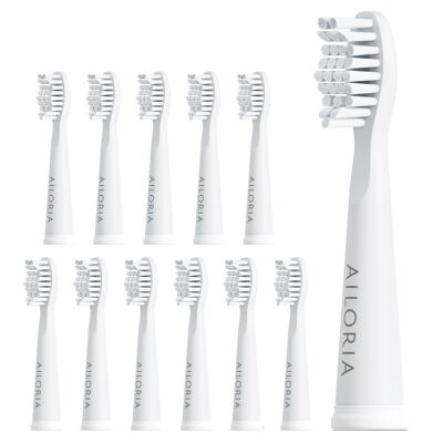 FLASH TRAVEL / PRO SMILE - Replacement brush heads set of 6 - white