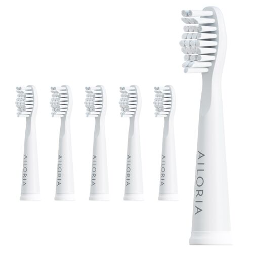 FLASH TRAVEL / PRO SMILE - Replacement brush heads set of 12 - white