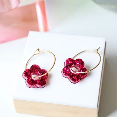 Isa S Fuchsia earrings