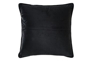 COUSSIN POLYESTER 45X10X45 600 GR, BRODÉ NOIR TX200924 3