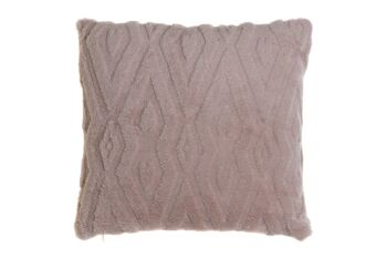 COUSSIN POLYESTER 45X15X45 380 GR, Losange ROSE TX207983 1