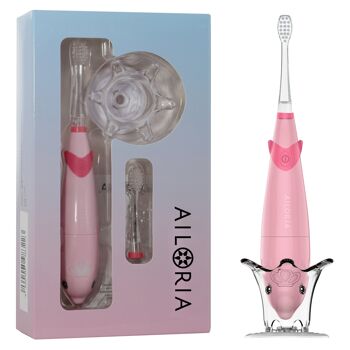 BUBBLE BRUSH - Brosse à dents sonique pour enfants rose 2