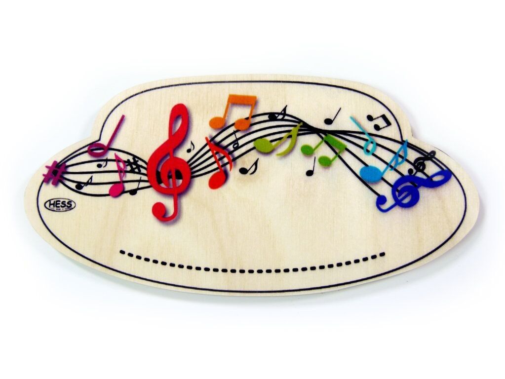 Note sul cartello della porta