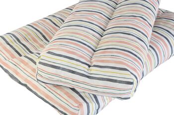 COUSSIN DE SOL SET 2 COTON 120X80X16 RAYURES TX204077 7