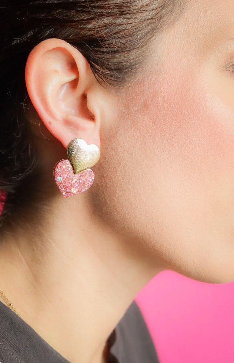 Caroline v2 Peach Gold Earrings
