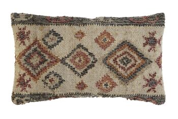 COUSSIN JUTE 60X15X35 560 GR, KILIM TRESSÉ NATUREL TX208752 1