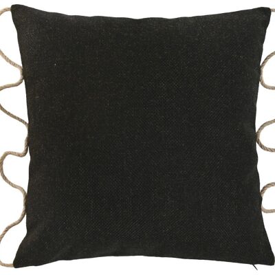 POLYESTER-JUTE-KISSEN 45X15X45 420 GR. SCHWARZES SEIL TX210223