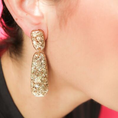 Gwen Champagne earrings