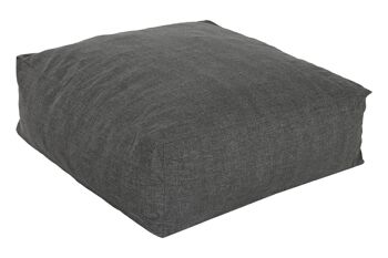 POUF POLYESTER 87X87X32 MODULAIRE GRIS MB211289 1