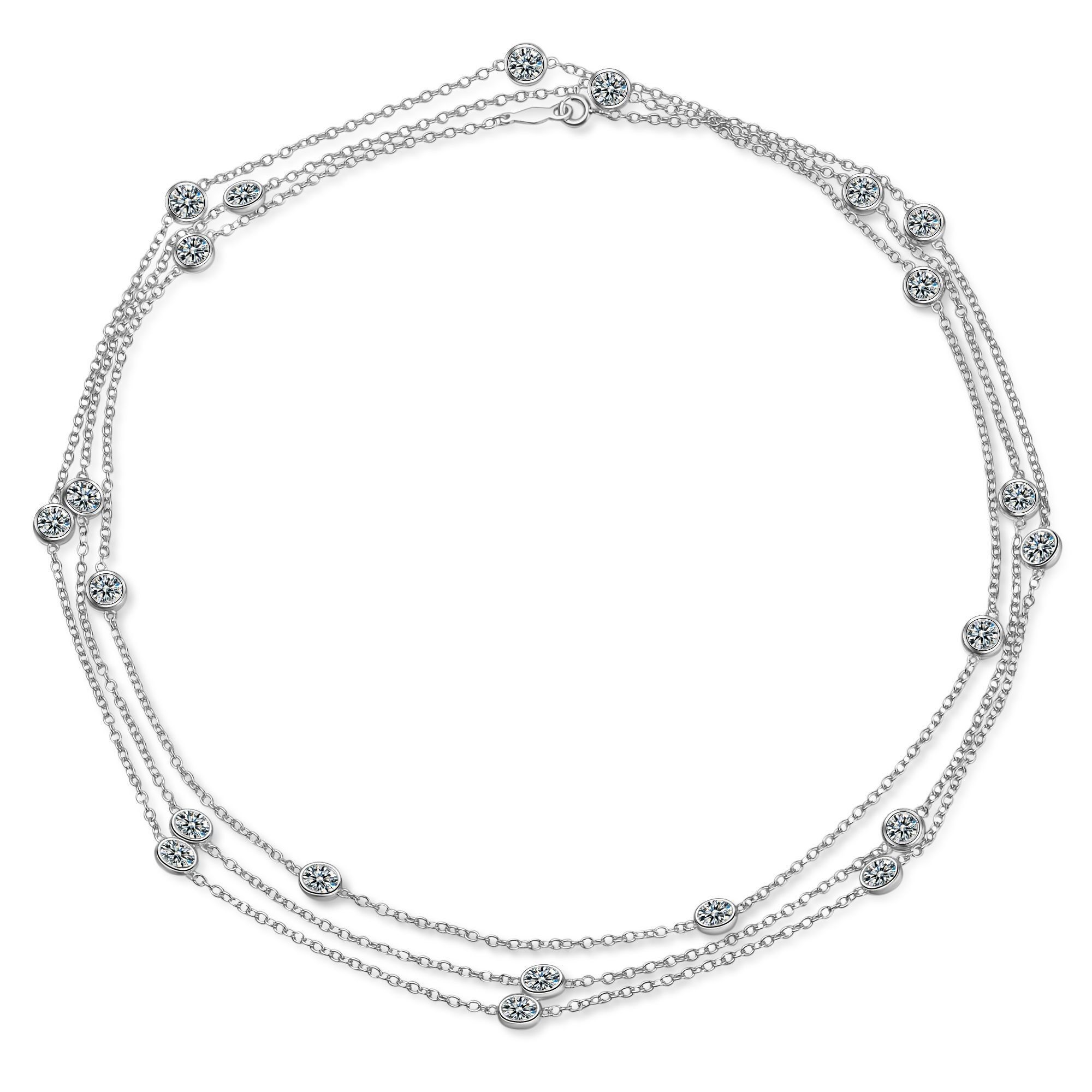 ÉTINCELLE - collana lunga - argento