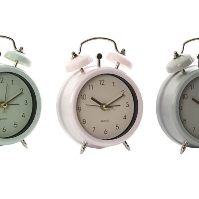 Reloj Despertador Metal 8X3,5X13 3 Surt. RE188110