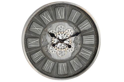 RELOJ PARED HIERRO CRISTAL 60X8X60 MOVIMIENTO RE209608