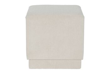 REPOSE-PIEDS MDF POLYESTER 40X40X40 CORRUDE BEIGE MB208372 6